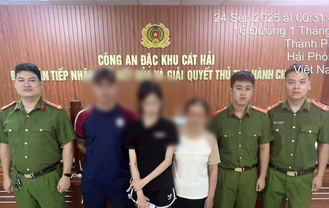 Công an đặc khu Cát Hải đã tìm thấy, đưa cháu bé ở đặc khu Cát Hải bỏ nhà đi trở về gia đình